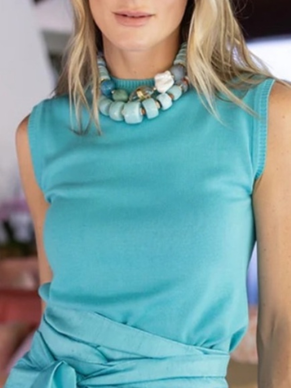 Julia Amory tippi top Aqua
